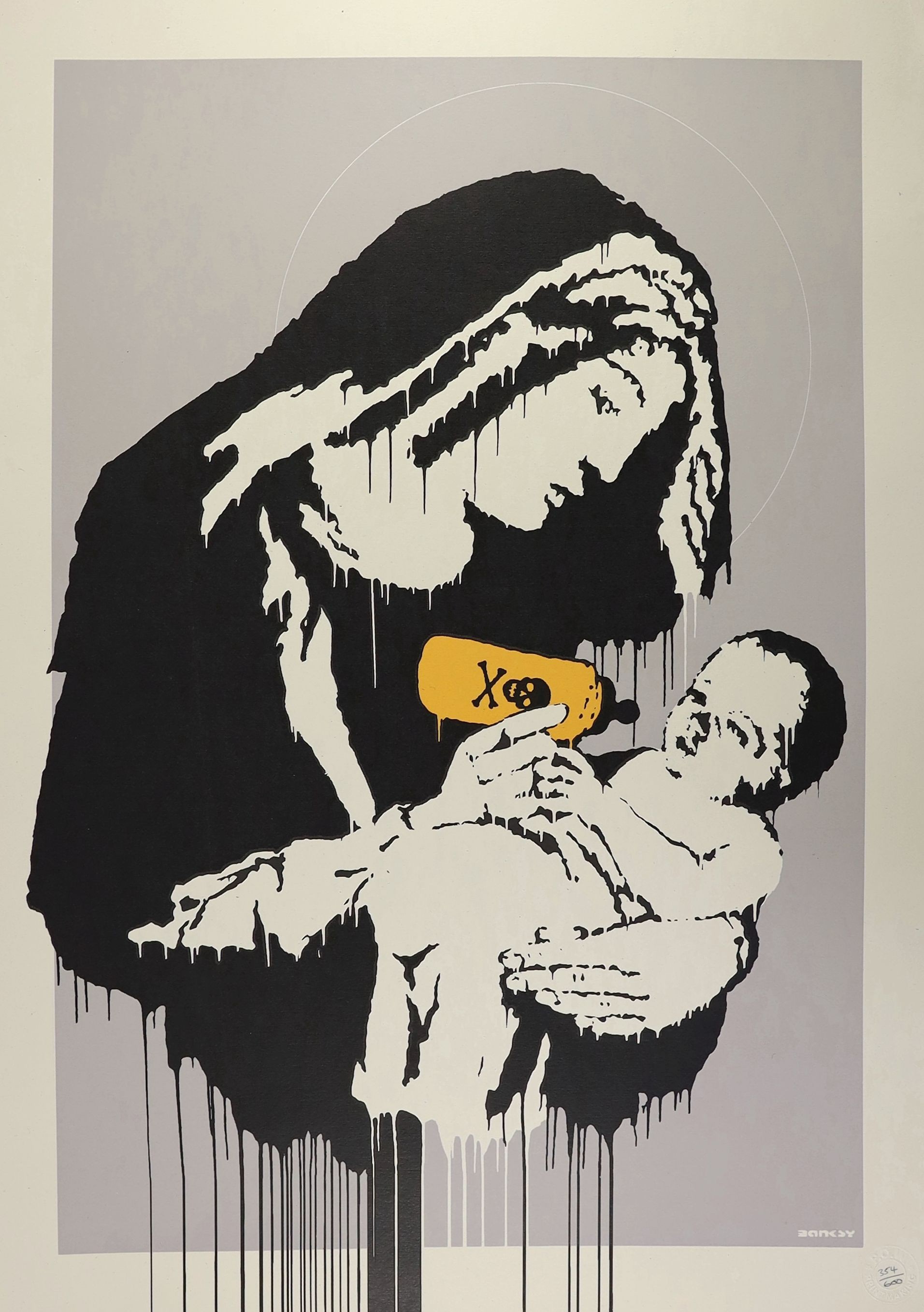 Banksy (b.1974), Toxic Mary, 2004, screenprint in colours, on wove, 70 x 50cm.